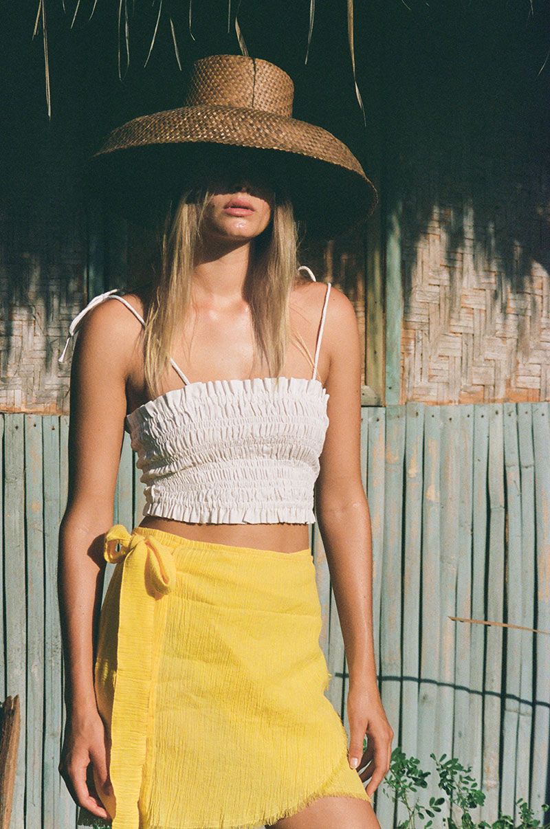 ISLA Wrap Skirt - sunshine yellow - summer staple